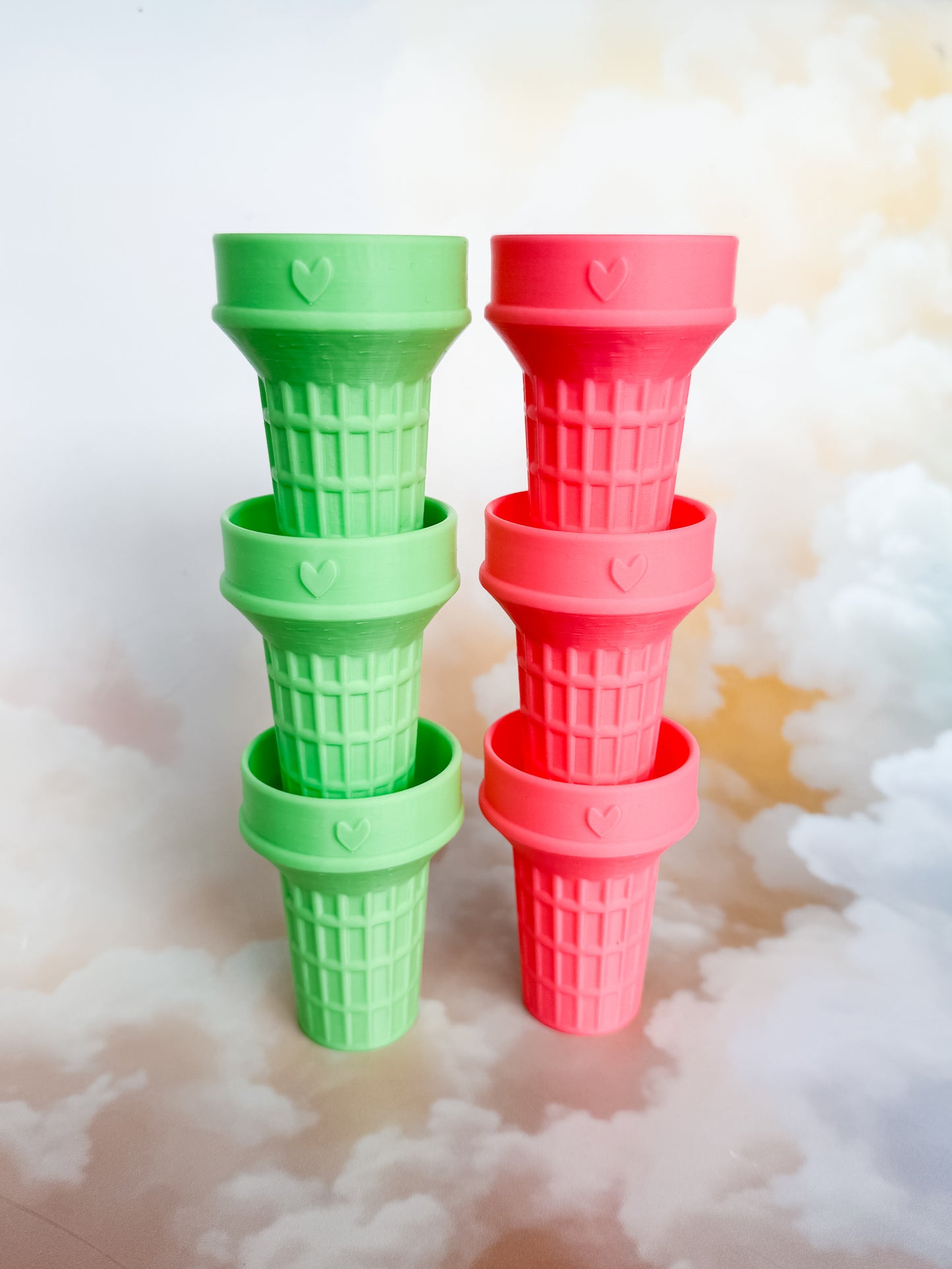 Ice Cream Cone (Neon / Bright Pink)