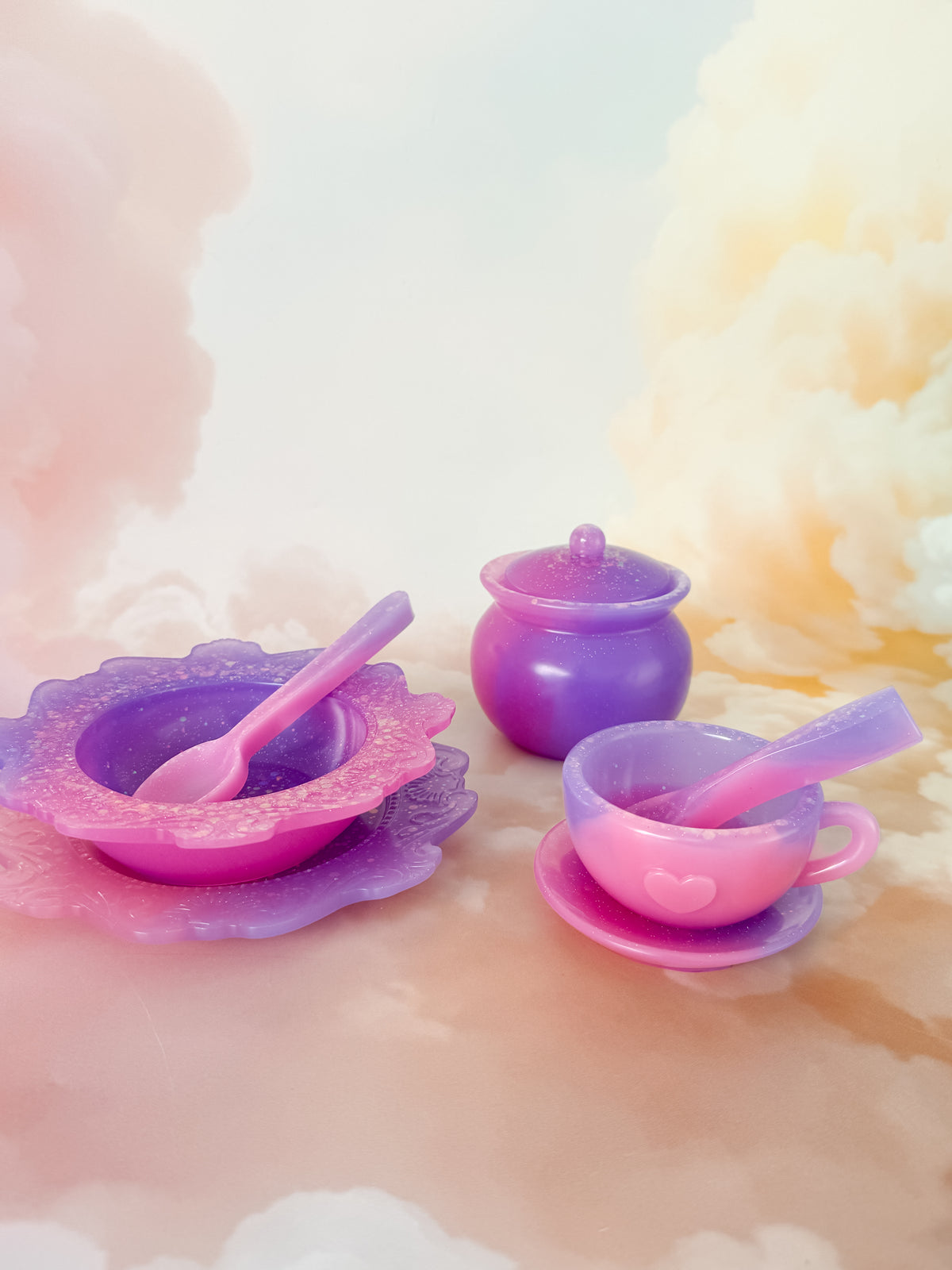 Pinky Purple Resin Play Set