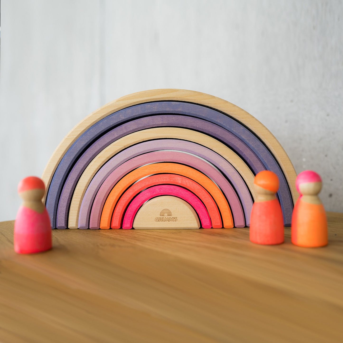 Grimm’s Rainbow Neon Pink 10 Piece