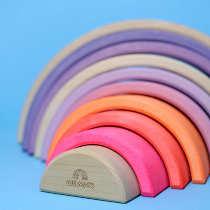 Grimm’s Rainbow Neon Pink 10 Piece