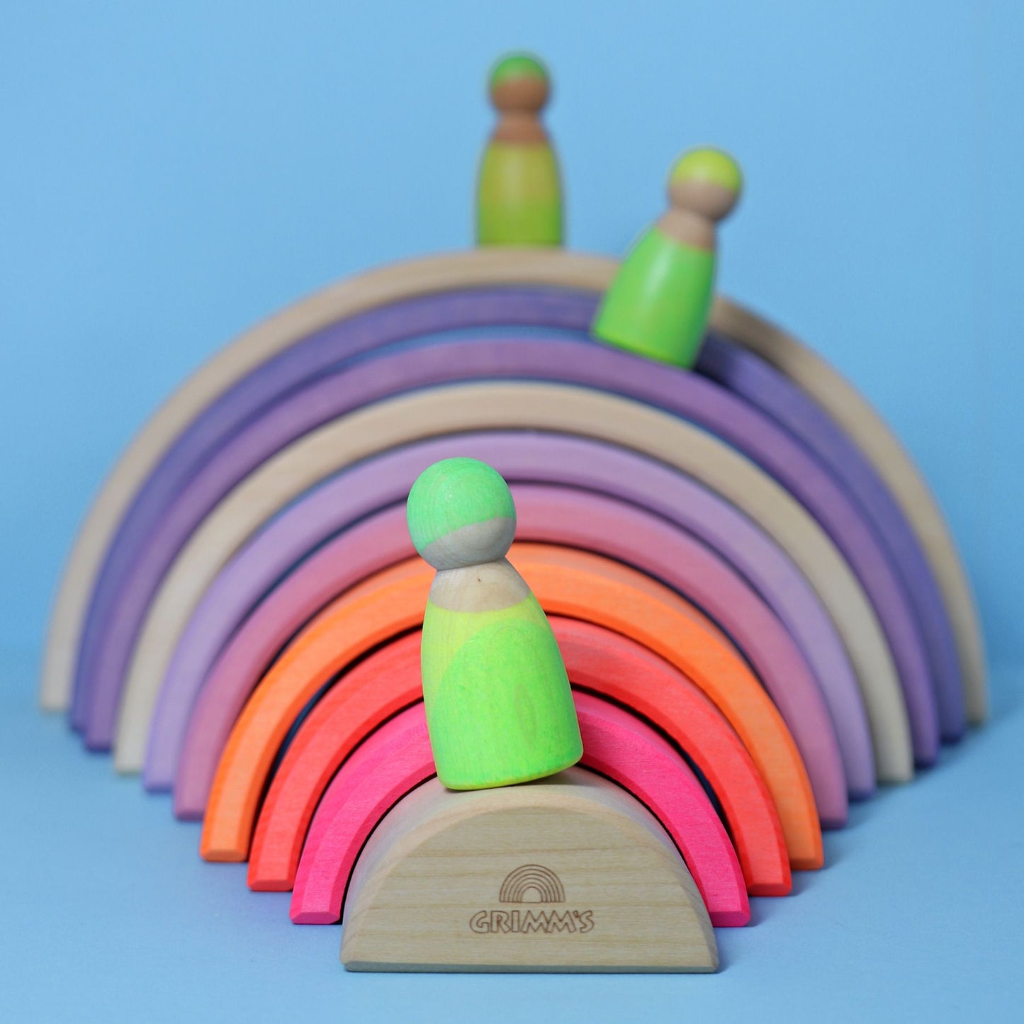 Grimm’s Rainbow Neon Pink 10 Piece