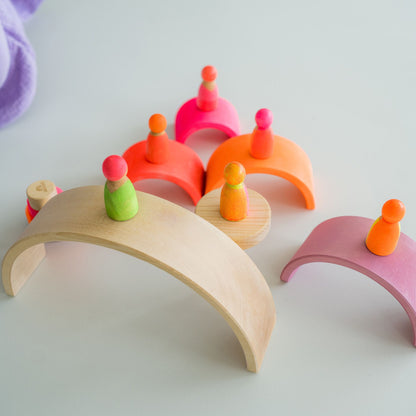Grimm’s Rainbow Neon Pink 10 Piece