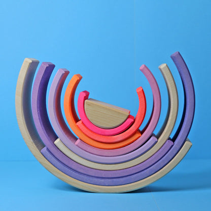 Grimm’s Rainbow Neon Pink 10 Piece