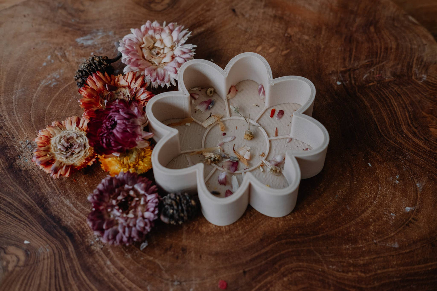 Flower Mould - Eco Sensory Tool - Orange