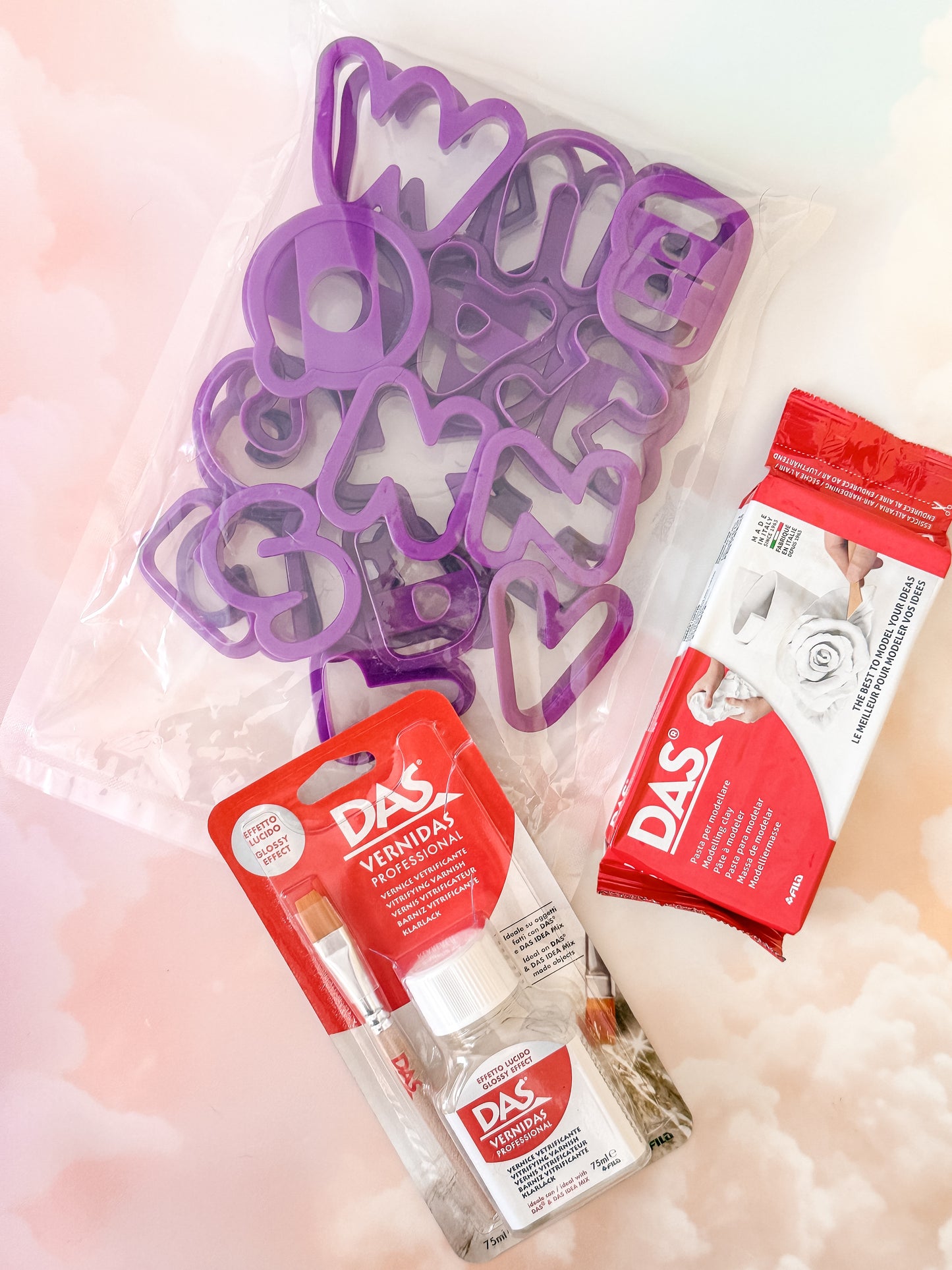 DIY Air Dry Clay Letters Kit