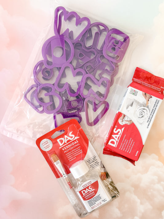 DIY Air Dry Clay Letters Kit