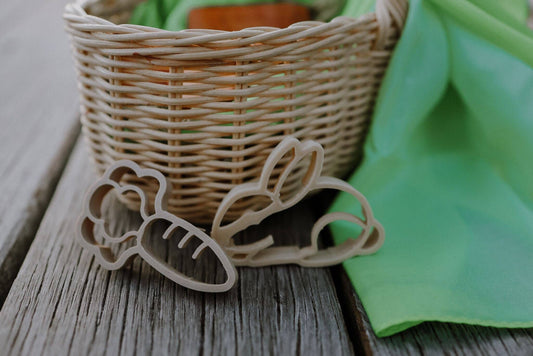 Mini Bunny + Carrot Eco Cutter™ | Playdough Cutters