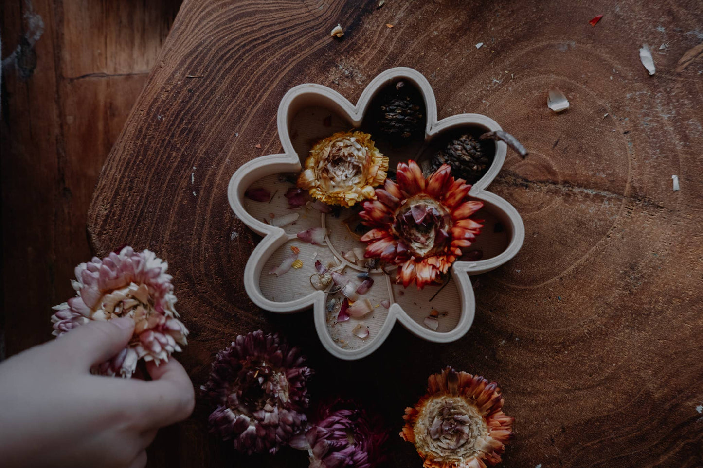 Flower Mould - Eco Sensory Tool - Orange