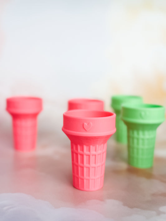 Ice Cream Cone (Neon / Bright Pink)