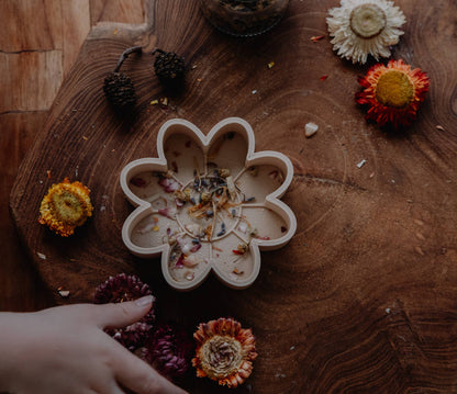Flower Mould - Eco Sensory Tool - Orange