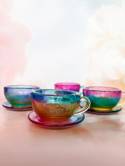 Rainbow Tea Cup Set
