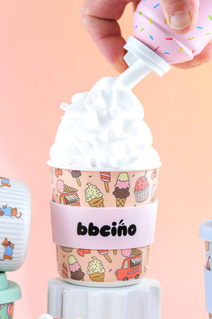 Scoops in Pink Kids Keep Cup with straw - 240ml