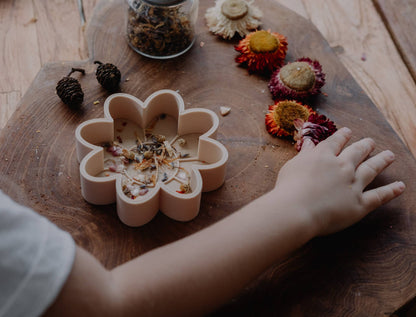 Flower Mould - Eco Sensory Tool - Orange
