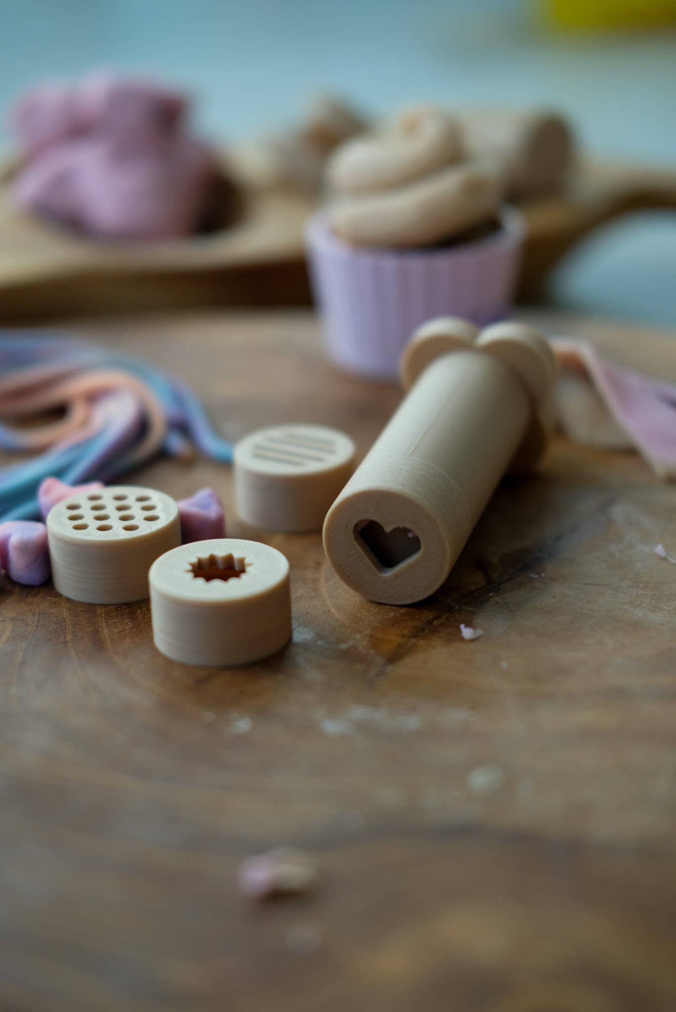 Eco Playdough Extruder – Sensory Tool for Fine Motor Play - Yellow
