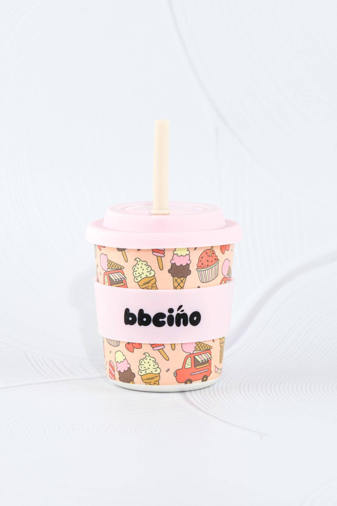 Scoops in Pink Kids Keep Cup with straw - 240ml