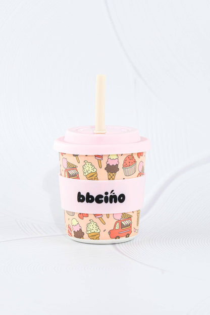 Scoops in Pink Kids Keep Cup with straw - 240ml