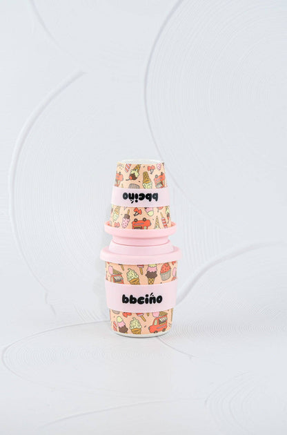 Scoops in Pink Kids Keep Cup with straw - 240ml