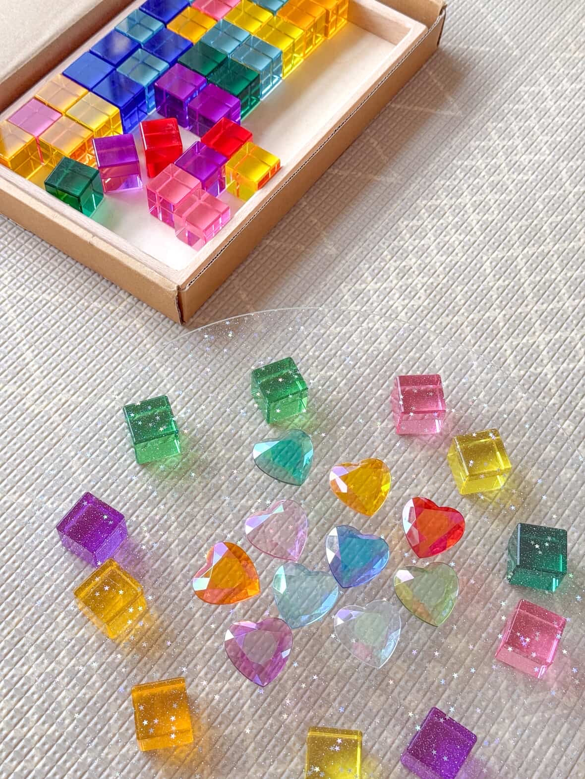 Jumbo 5cm Rainbow and Pastel Gems (12 pcs)