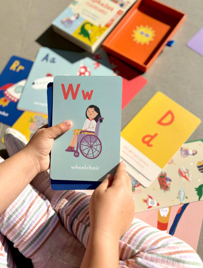 A-Z Illustrated Alphabet Flashcards - Kids Toys and Learning