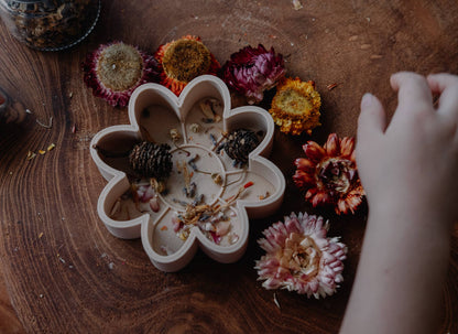 Flower Mould - Eco Sensory Tool - Orange