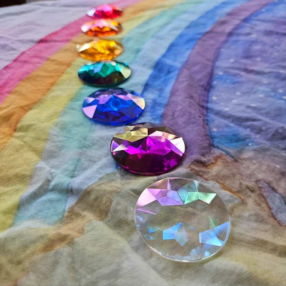 Jumbo 5cm Rainbow and Pastel Gems (12 pcs)