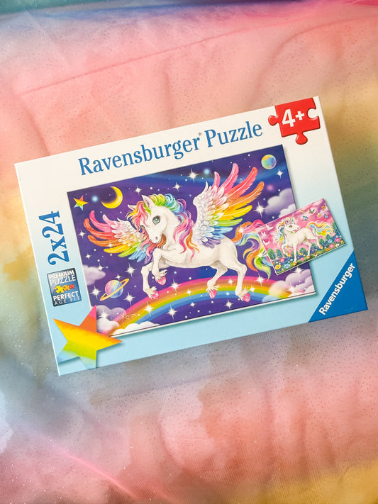 Ravensburger - Unicorn and Pegasus Puzzle | 2 x 24 piece puzzles