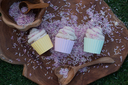Cupcake Mould Set - 3 Pastel Eco Sensory Tool