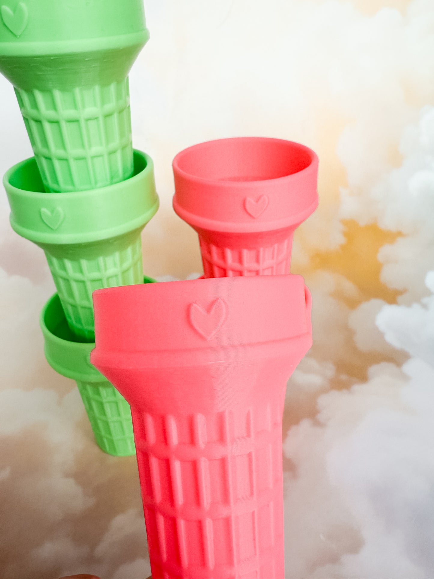 Ice Cream Cone (Neon / Bright Pink)