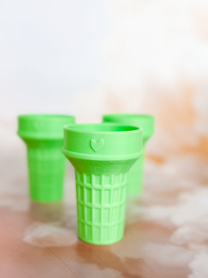 Ice Cream Cones (Bright Green)