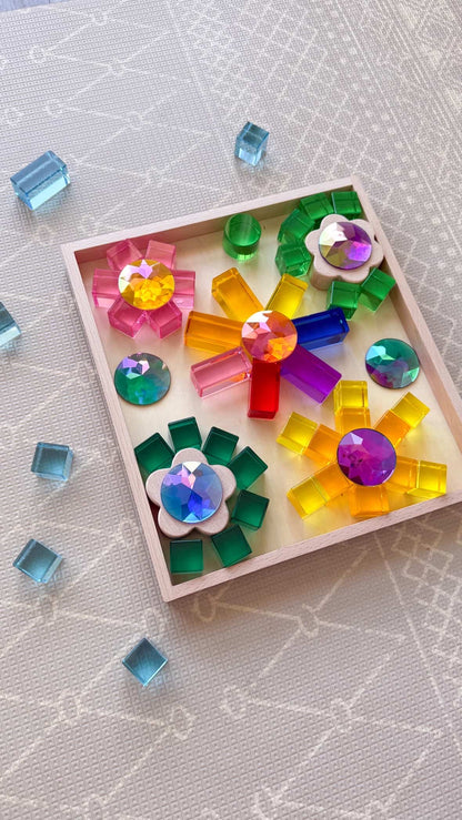Jumbo 5cm Rainbow and Pastel Gems (12 pcs)