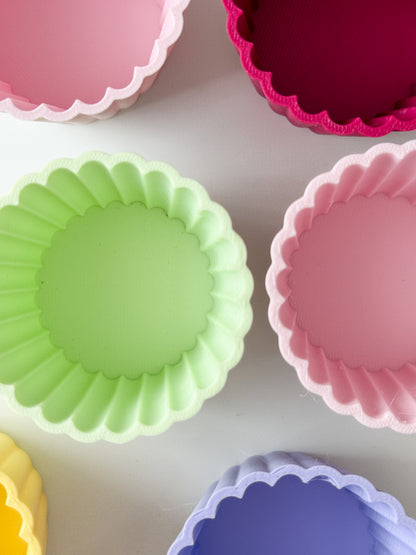 Cupcake Mould Set - 3 Pastel Eco Sensory Tool