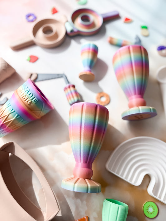 Jumbo Icecream Sundae Cup - Rainbow