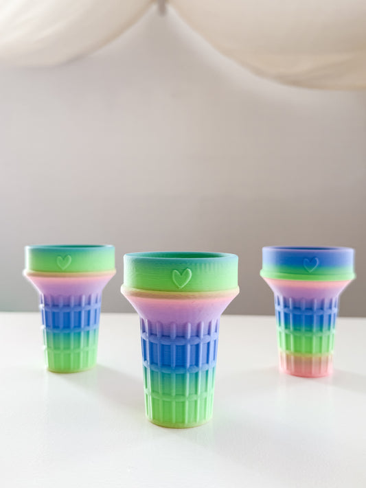 Unicorn Rainbow Icecream Cone