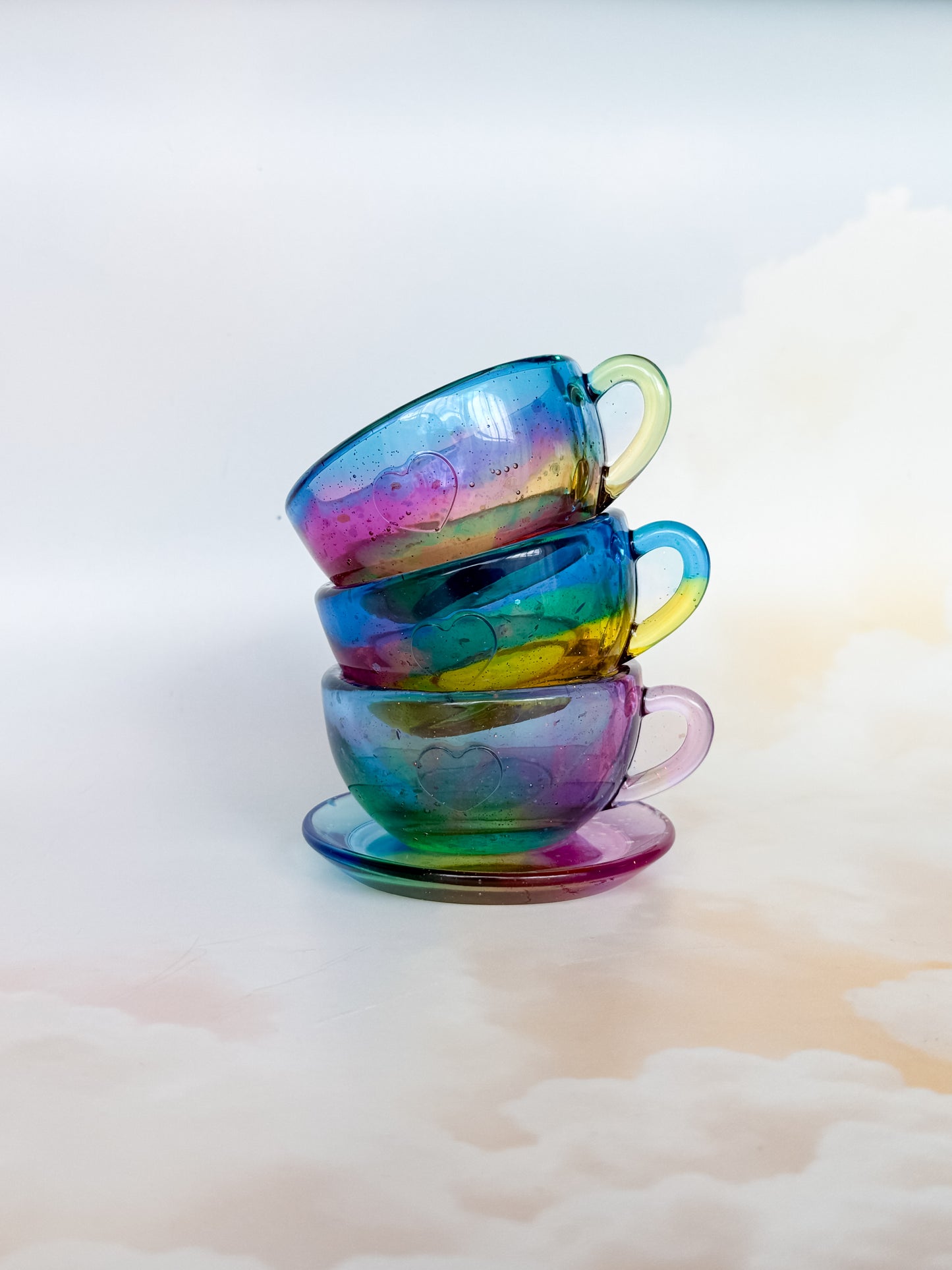 Rainbow Tea Cup Set