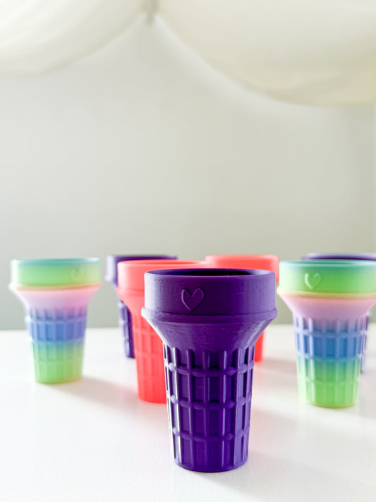 Ice Cream Cone - Purple