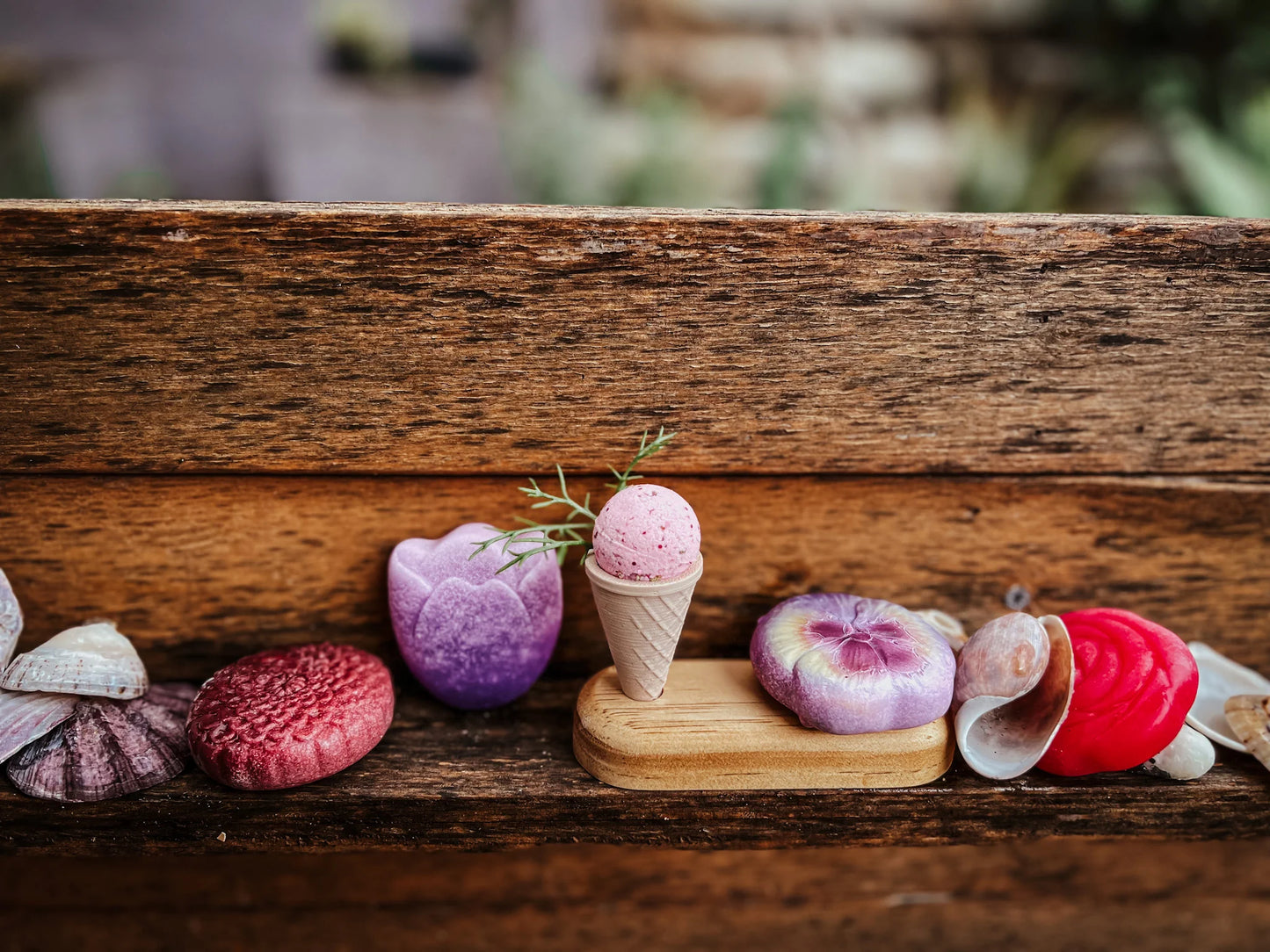 Wooden Icecream Cone Stand 2-Hole