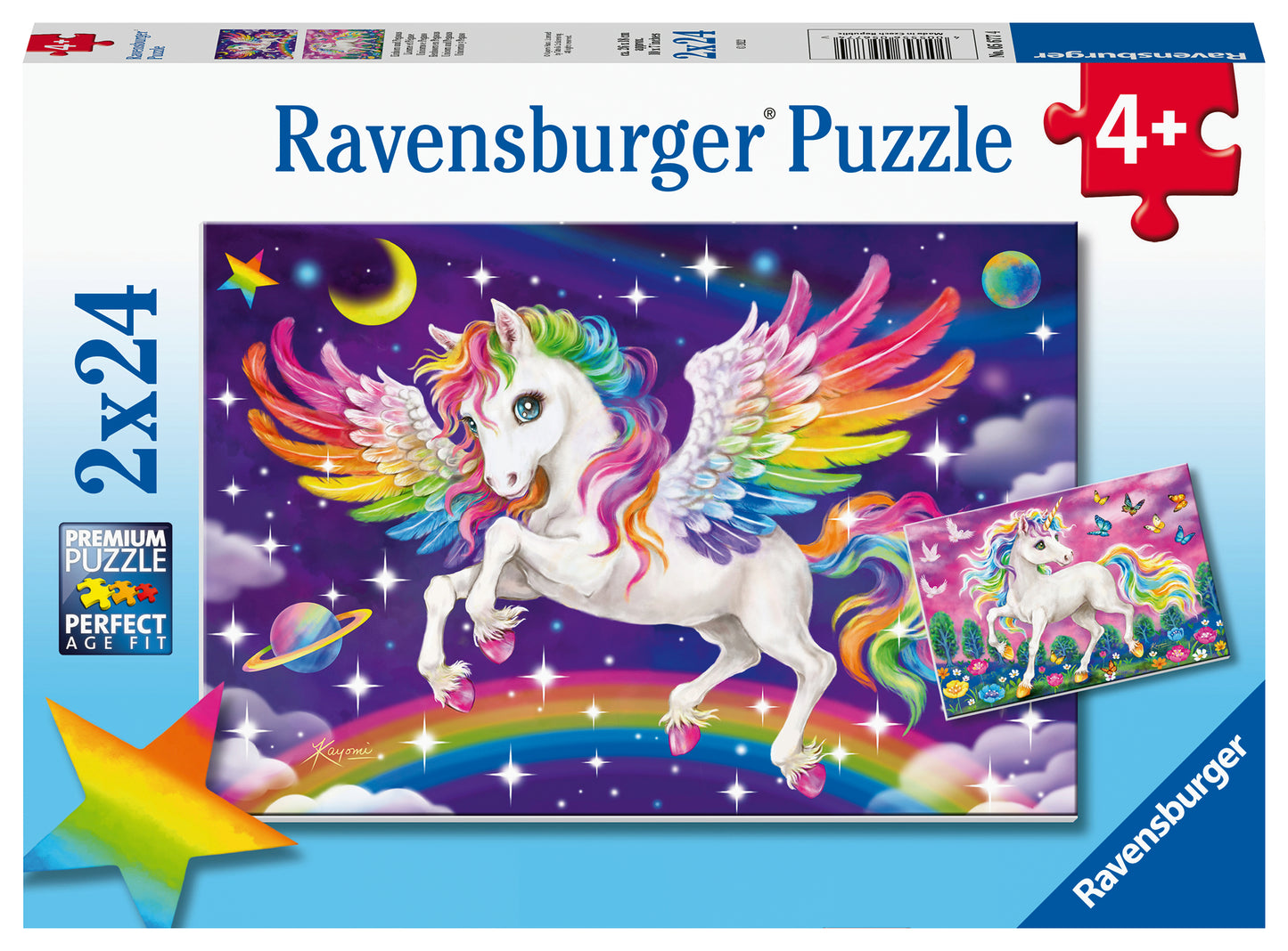 Ravensburger - Unicorn and Pegasus Puzzle | 2 x 24 piece puzzles