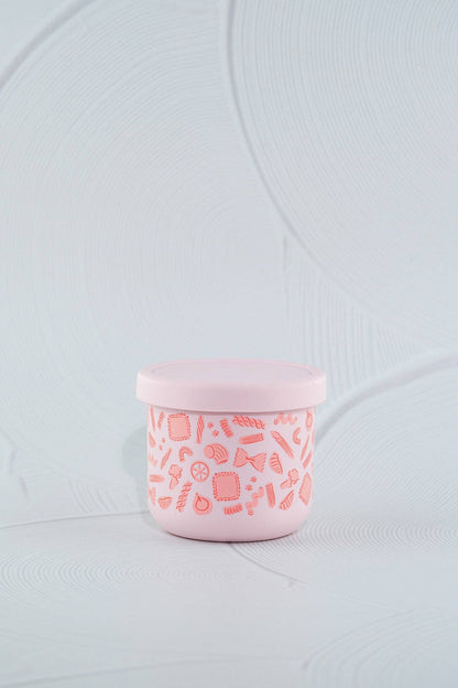 Pasta Party in Pink Silicone SNACK POT