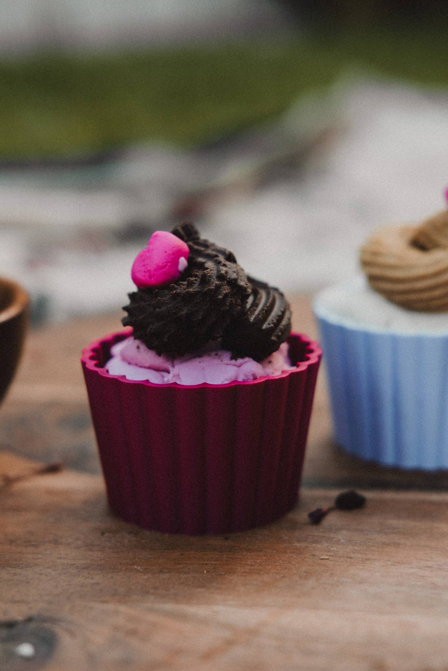 Cupcake Mould Set Berry Sweet - 3 Eco Sensory Tool