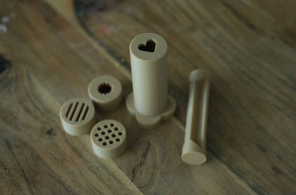 Eco Playdough Extruder – Sensory Tool for Fine Motor Play - Yellow