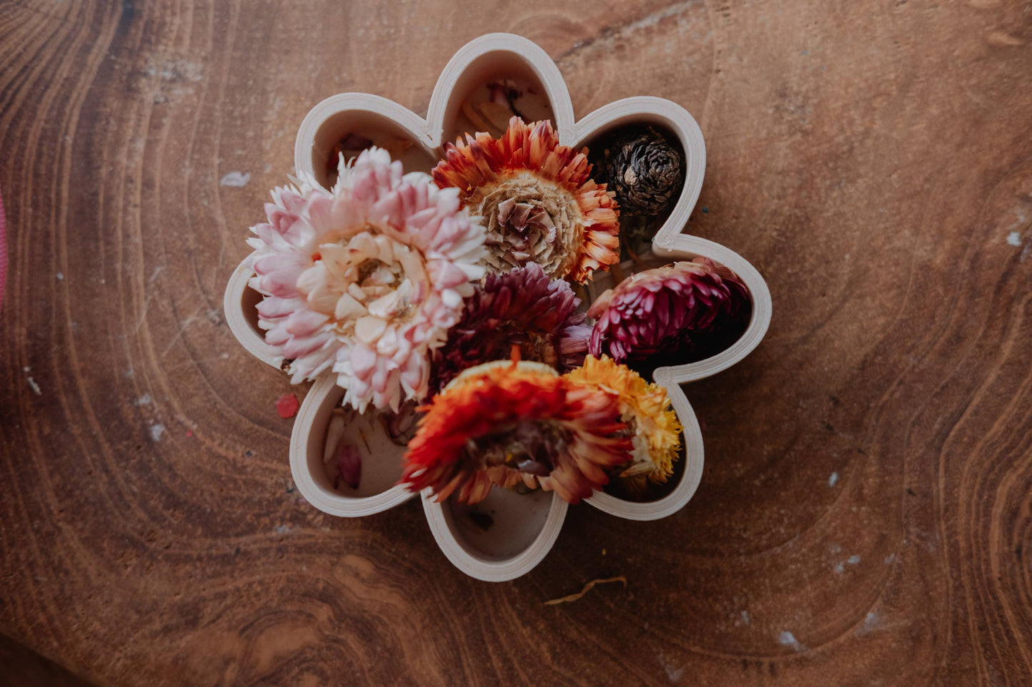 Flower Mould - Eco Sensory Tool - Orange