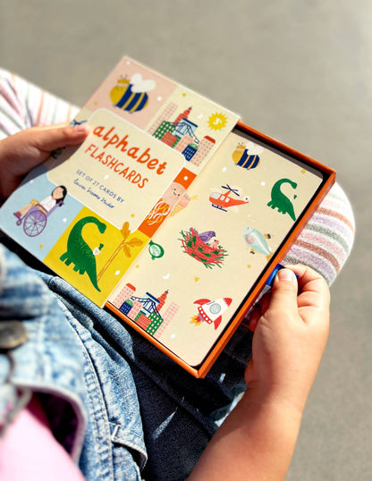 A-Z Illustrated Alphabet Flashcards - Kids Toys and Learning