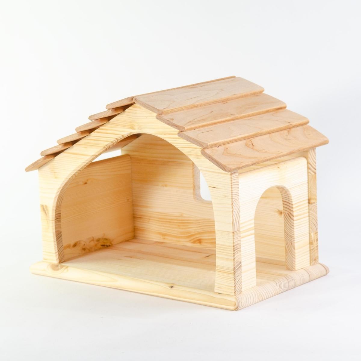 DB-5016 Drei Blatter Wooden Nativity Stable Small