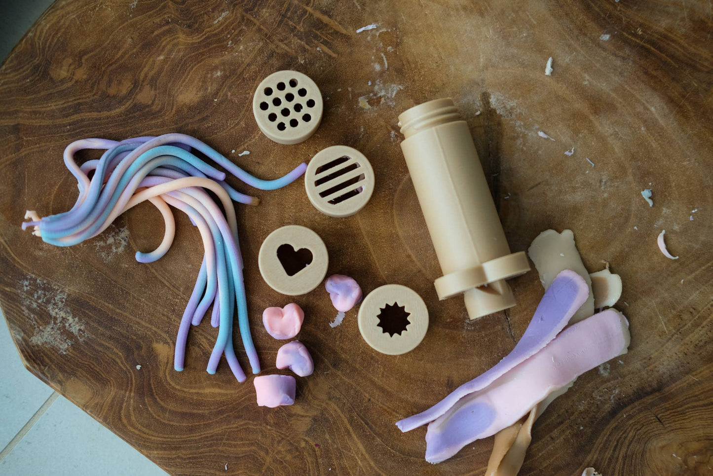 Eco Playdough Extruder – Sensory Tool for Fine Motor Play - Yellow