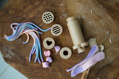 Eco Playdough Extruder – Sensory Tool for Fine Motor Play - Yellow