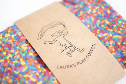 Laura’s Play Cotton Confetti Rainbow 90 x 90 cm