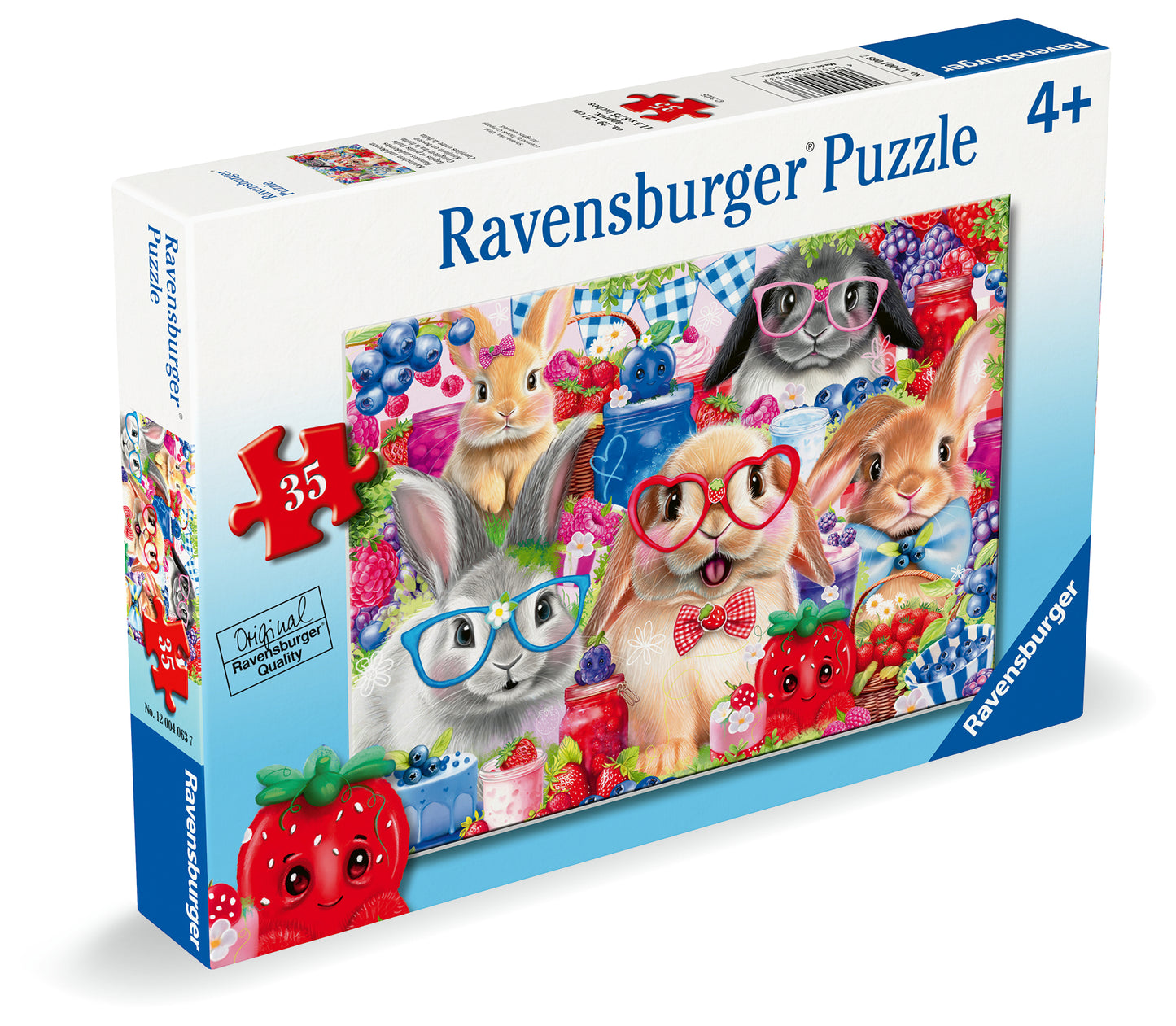 Ravensburger - Bunnies and Berries Puzzle |  35 Piece Puzzle