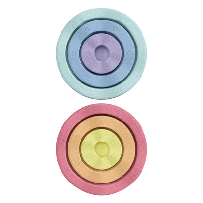 Set of 6 Rainbow Pastel Staplestein Balance Stepping Stones for Kids from Australia